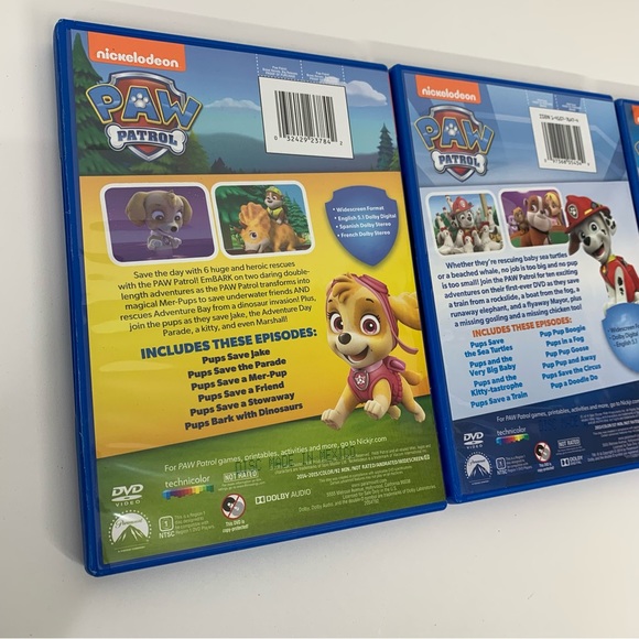 Paw Patrol Rescue Pack 3 DVD Set Nickelodeon Kids Open Unused Box Set - Picture 8 of 15